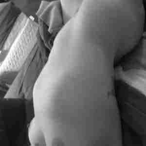 on my bed  bedtime sexy modeling big booty greyscale