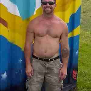 Me Getting some sun Tan muscles