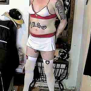 sissy cross dresser Izame Youno posing for camera in slutty outfits sissy, gay crossdresser
