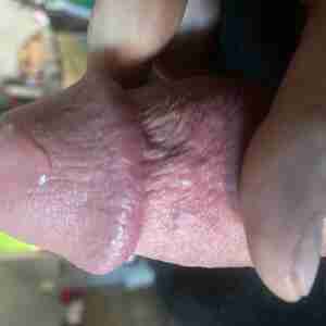 Playing wit myself Rubbin my hard cock Horny