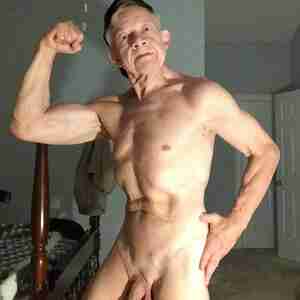 Shredded Mature Male Posing Nude Nude selfies of VintageFlesh flaunting my lean and toned body across the WWW. mature, solo
