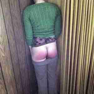 Punished domestic strapping, slapping, corner time, different tools bdsm