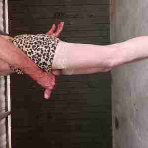 New outfit Sexy outfits Miniskirt stockings cock outdoors sex