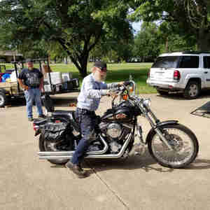 Bones Enjoying life Riding