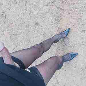 More dress up I love dressing up and showing off XD stockings miniskirt heels outdoors sex