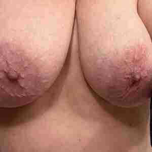Those Titties All natural, milkers for sucking and pinching.  Sometimes clipped n chained Big boobs clipped milker