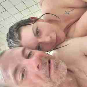 Bathroom fun The ex and I in a little bathroom fun Big tits, brunette bathroom