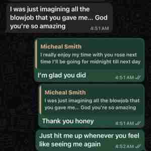 You wanna know how long you can last on bed hit me up now and see how long you can last on me I render all kinds of