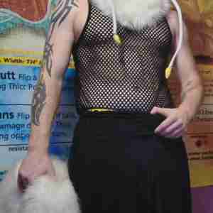 Fursona my half body fursuit furry