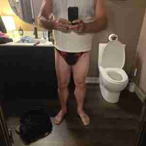 Naughty Just a cd having fun Caged, plugged ,panties ,crossdressing