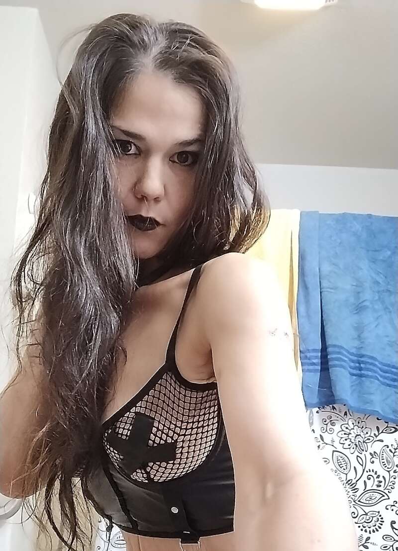 Sexy horny emo MILF next door
