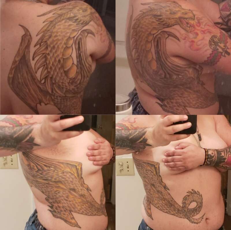 Tattooed soft-butch soft-dom